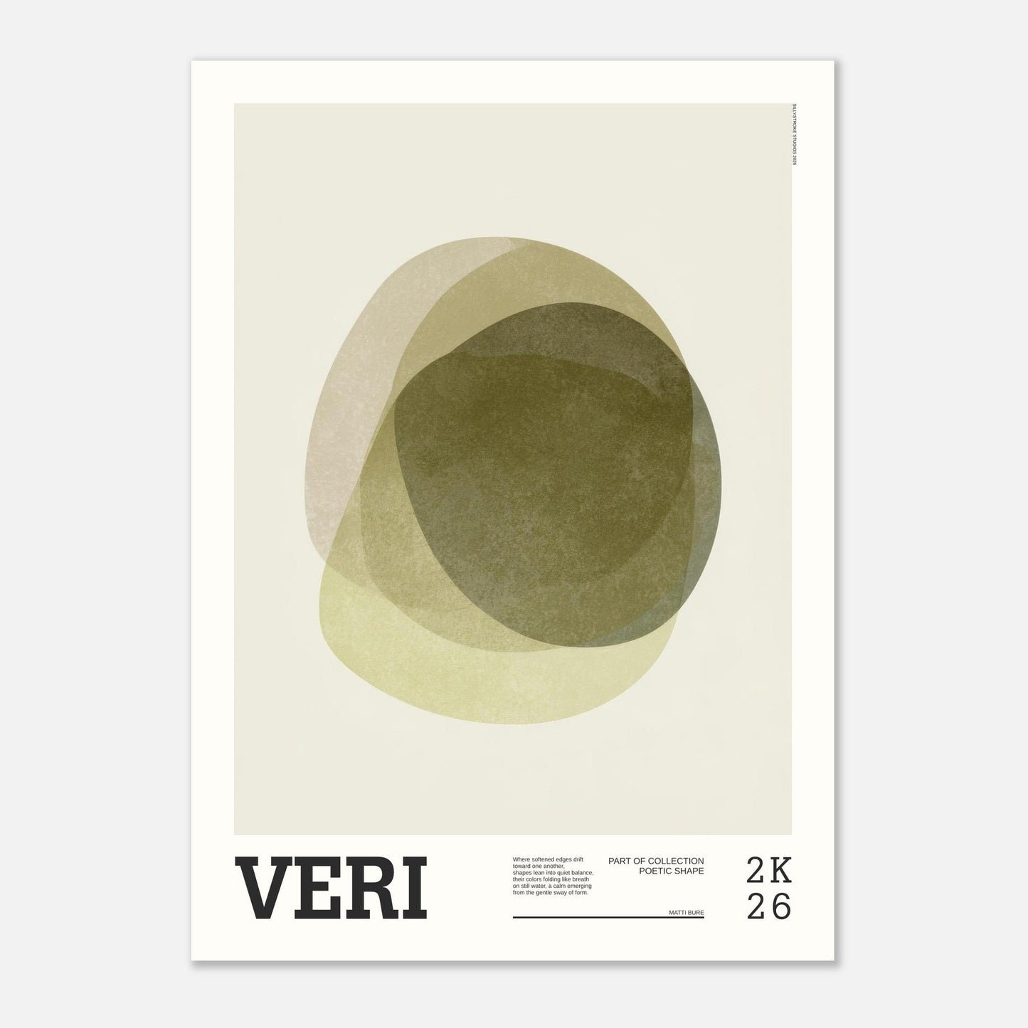 Abstract Art Poster - VERI - Sillystroke