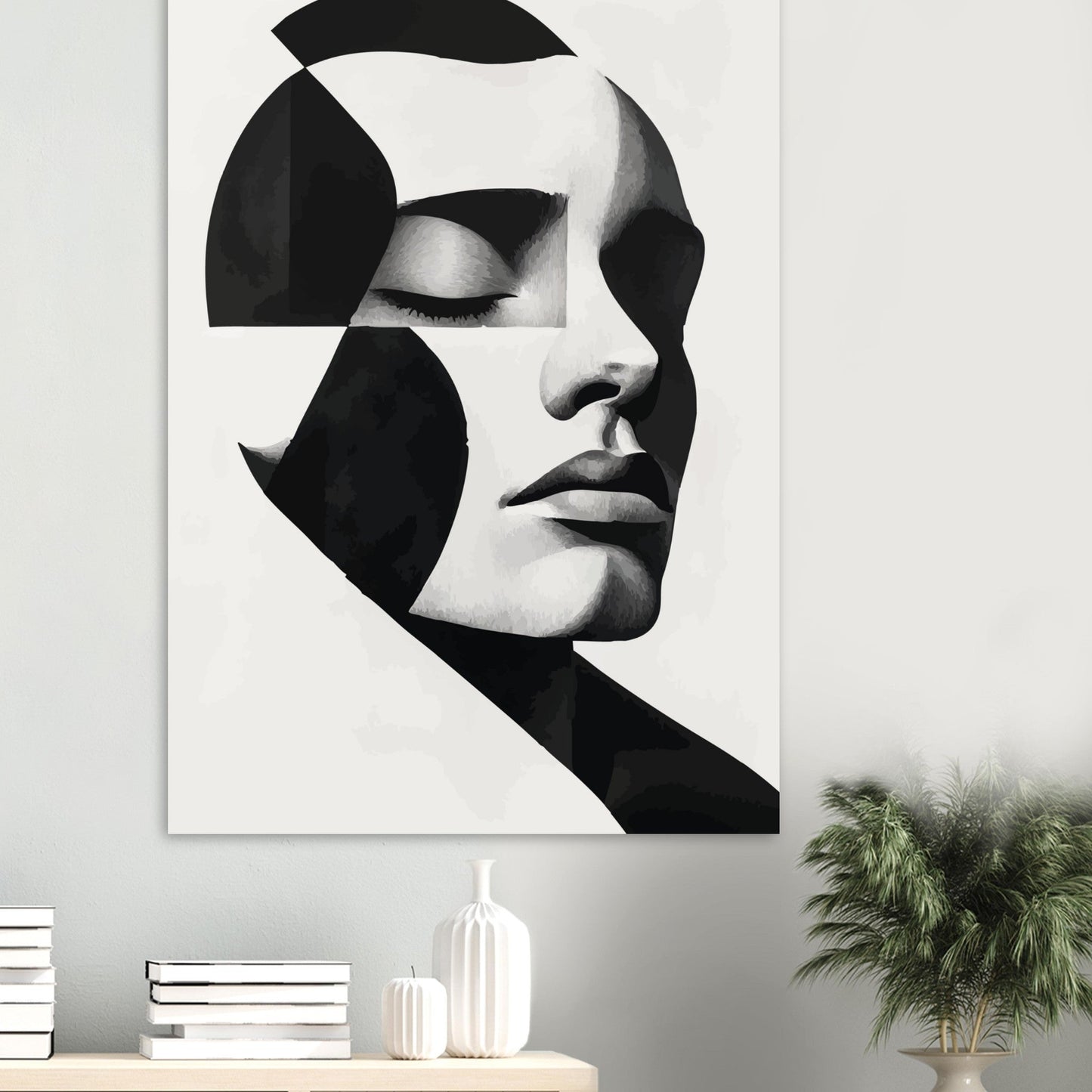 Abstract human portrait poster - Sillystroke