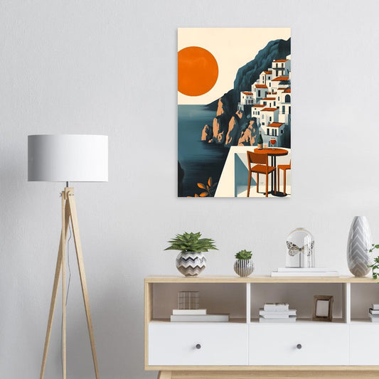 Amalfi sunset poster - Sillystroke