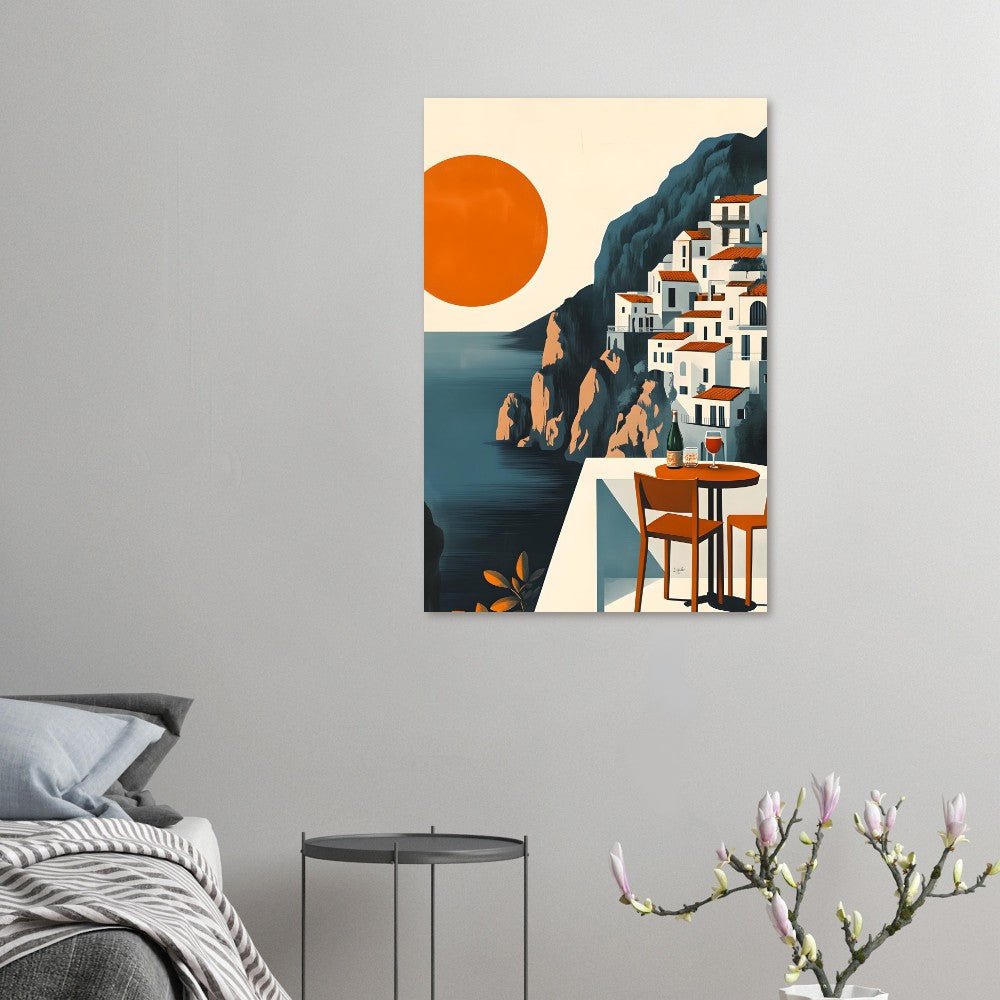 Amalfi sunset poster - Sillystroke