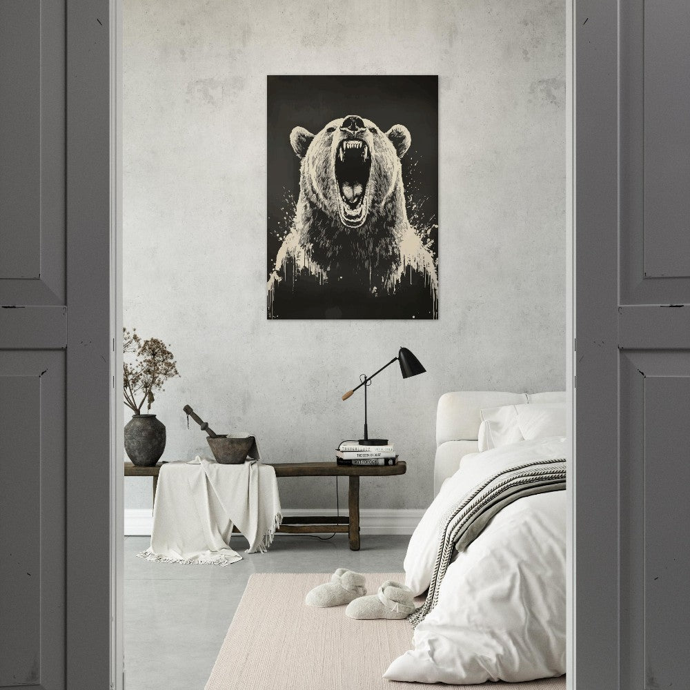 Angry bear poster - Sillystroke