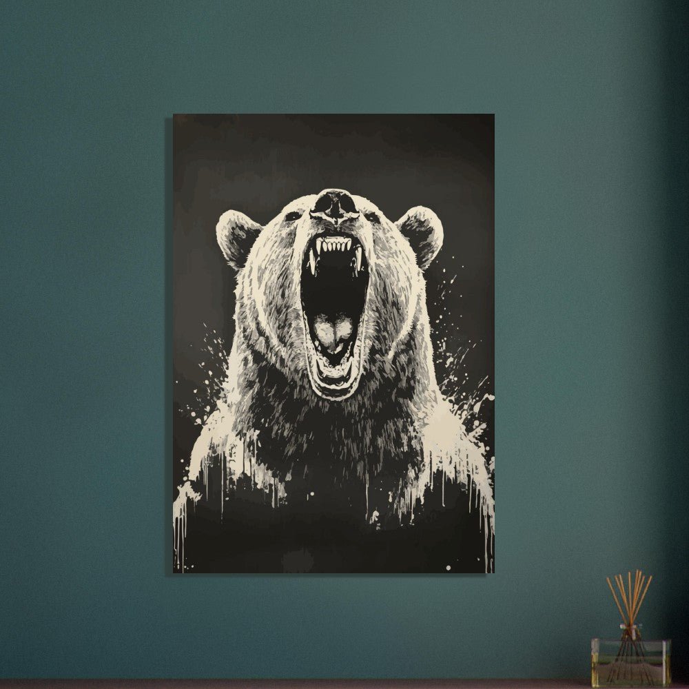 Angry bear poster - Sillystroke
