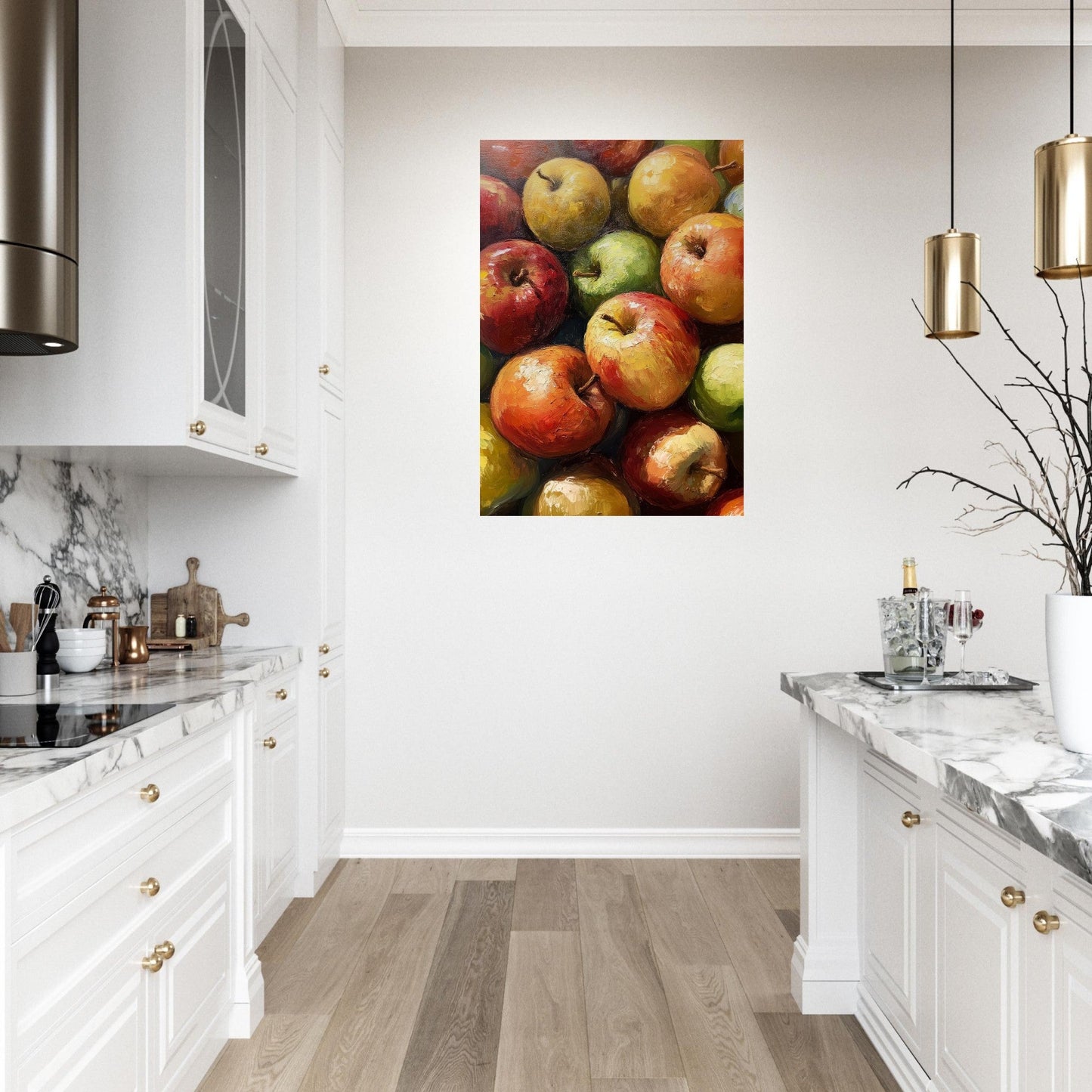 Apple oil painting poster - Sillystroke