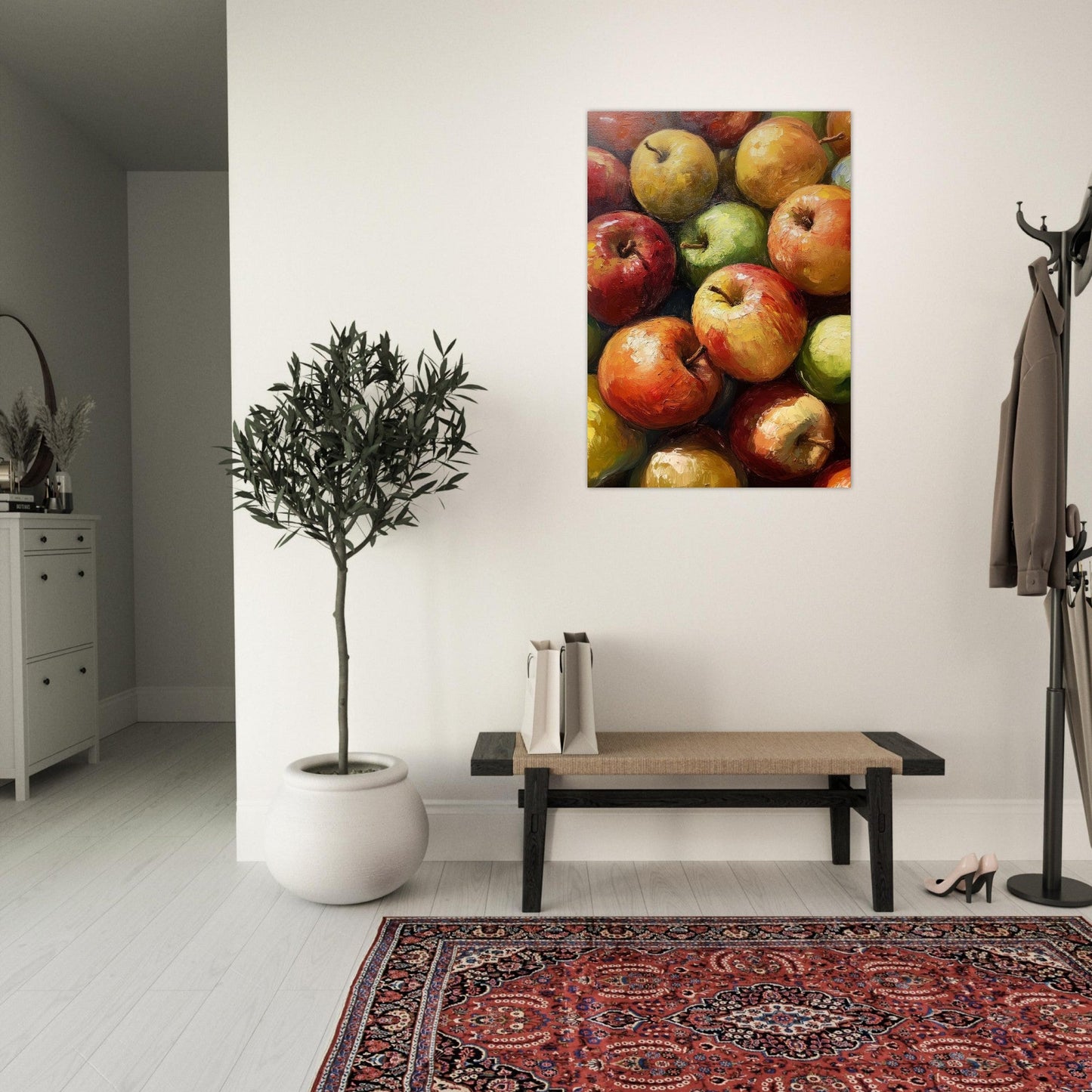 Apple oil painting poster - Sillystroke