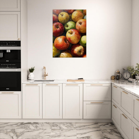 Apple oil painting poster - Sillystroke