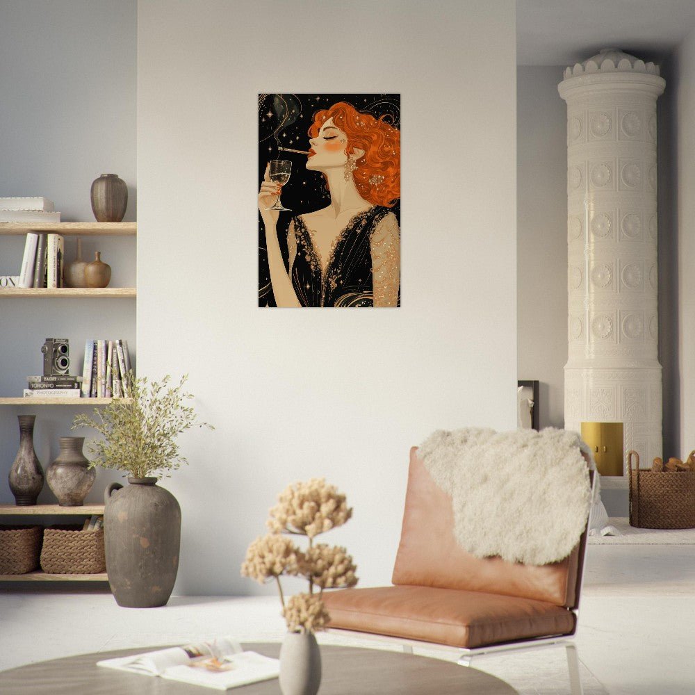 Art deco glamour poster - Sillystroke