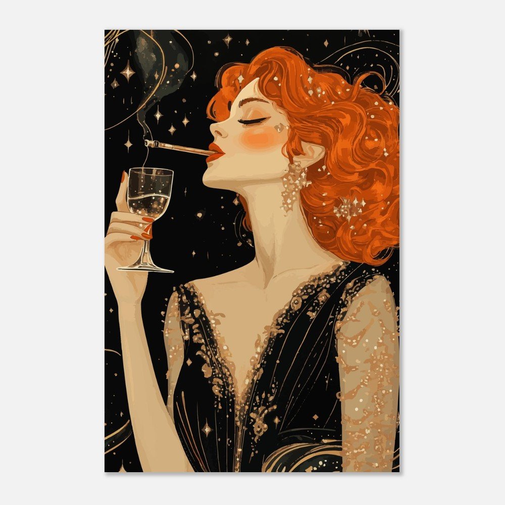 Art deco glamour poster - Sillystroke