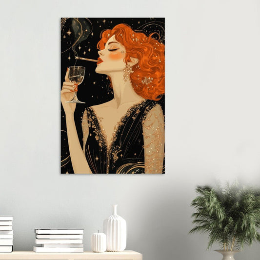 Art deco glamour poster - Sillystroke