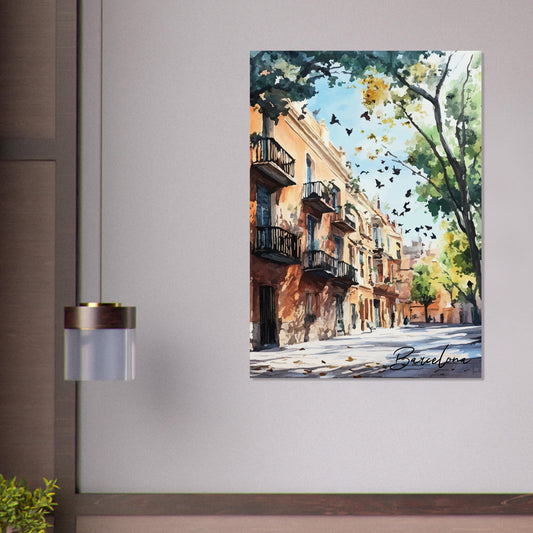 Barcelona spring poster - Sillystroke