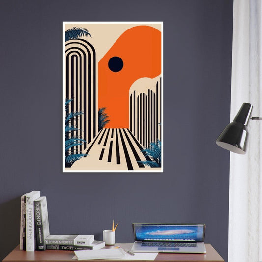 Bauhaus art deco poster - Sillystroke