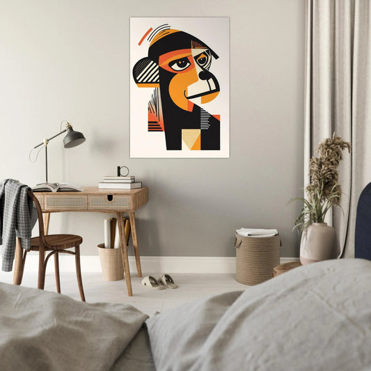 Bauhaus monkey poster - Sillystroke