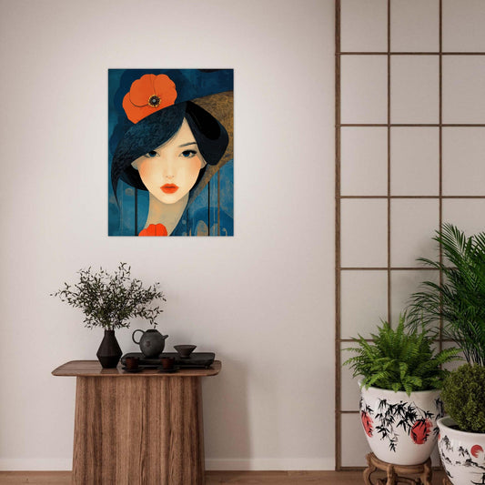 Beautiful flower woman poster - Sillystroke