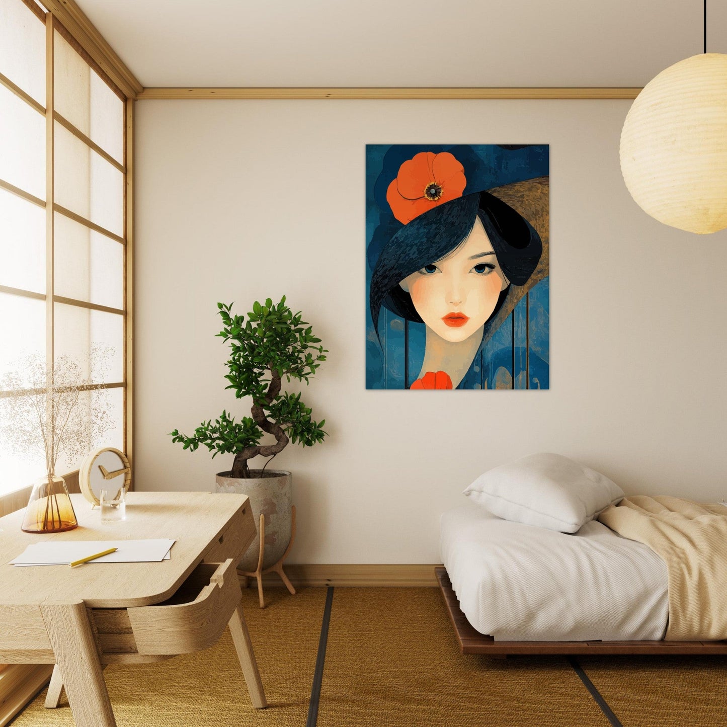 Beautiful flower woman poster - Sillystroke