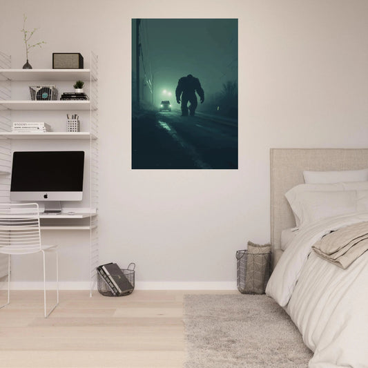 Bigfoot dusty road poster - Sillystroke