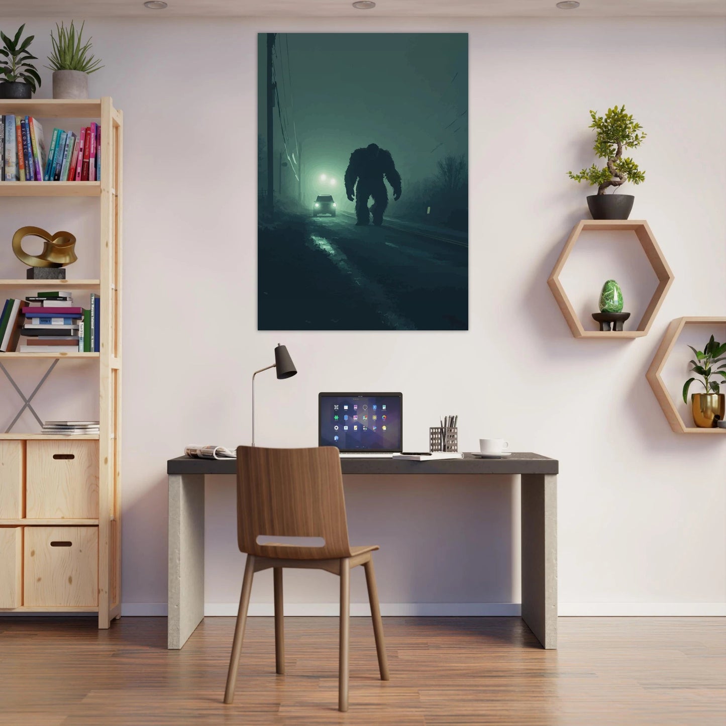 Bigfoot dusty road poster - Sillystroke