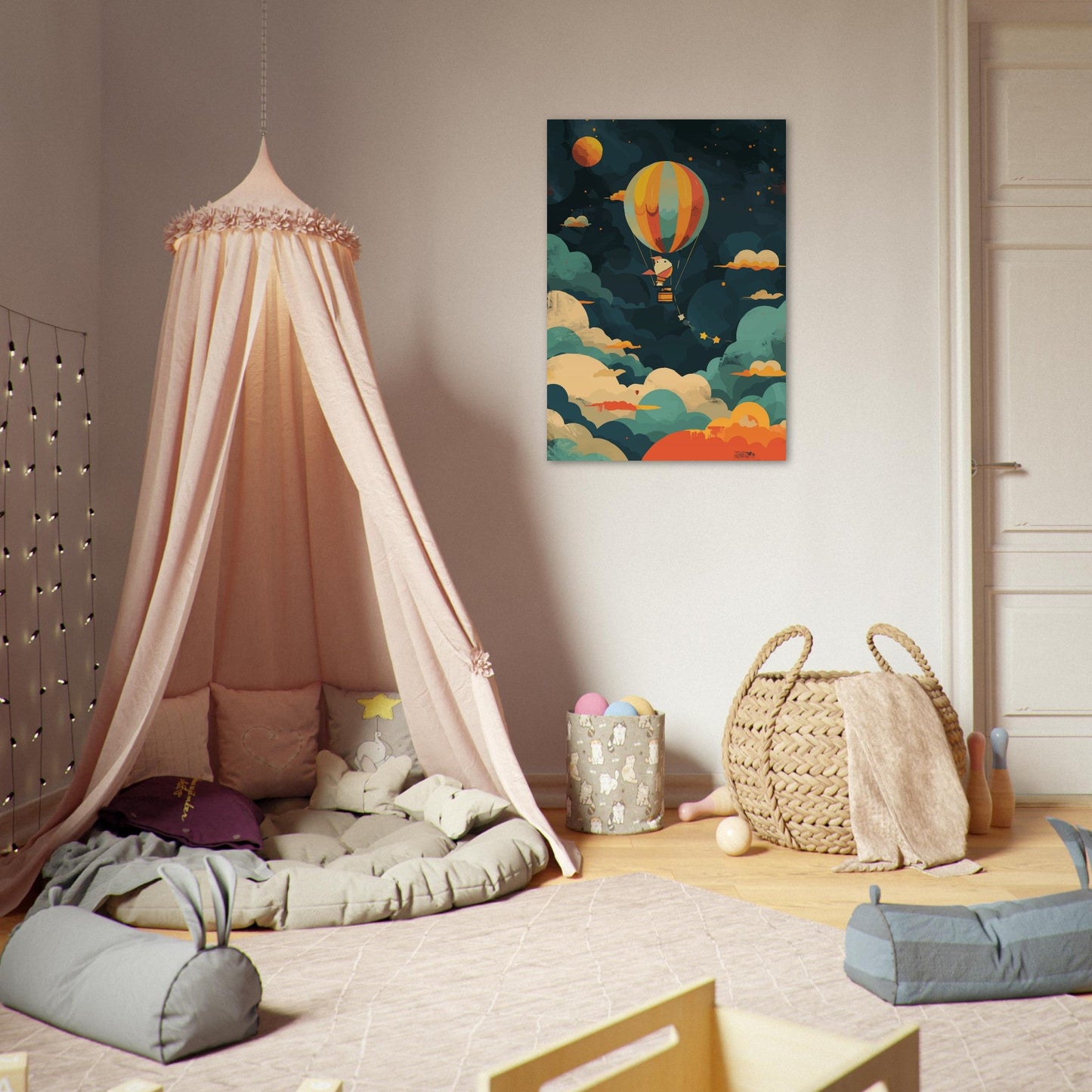 Bird in a balloon poster - Sillystroke