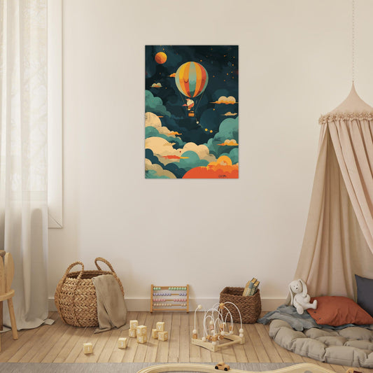Bird in a balloon poster - Sillystroke