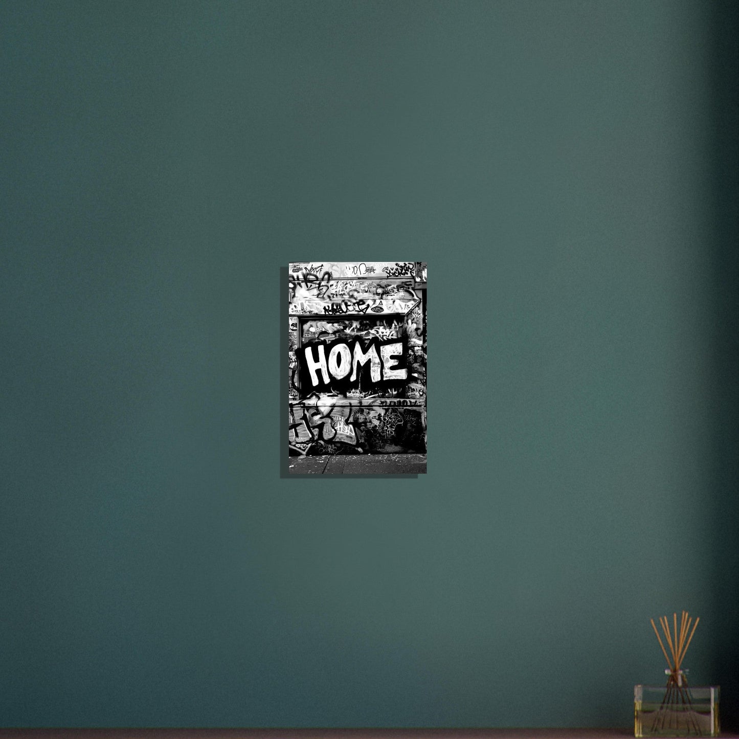 Black and White Graffiti Wall Art Poster - Sillystroke