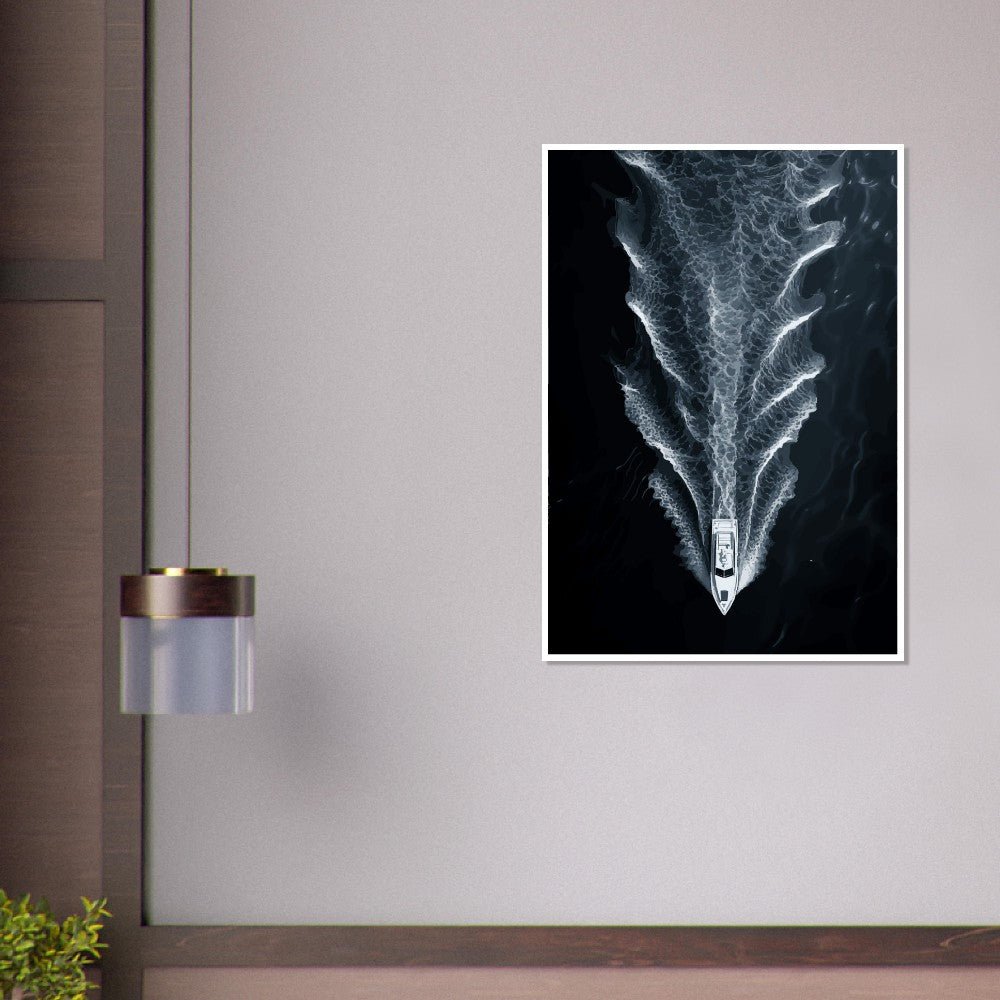 Boat cruising poster - Sillystroke