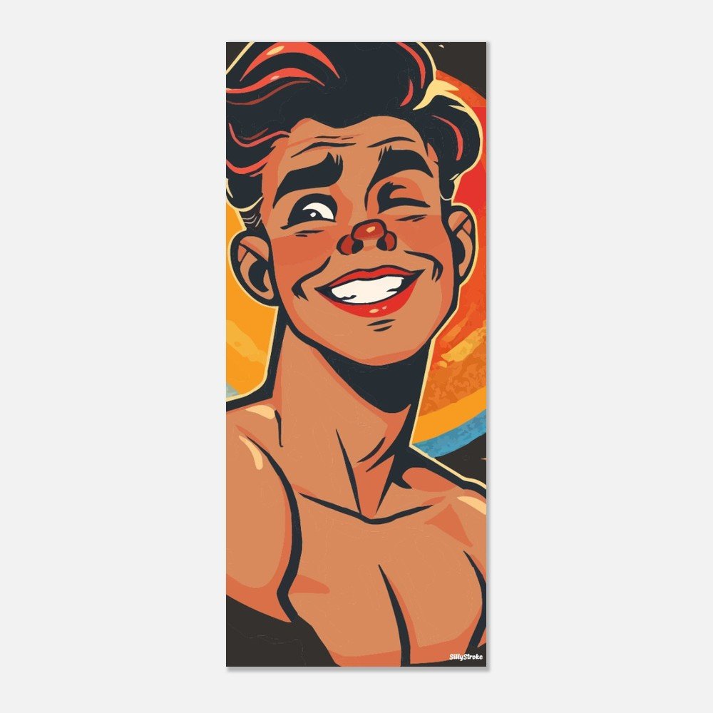 Boy confident poster - Sillystroke