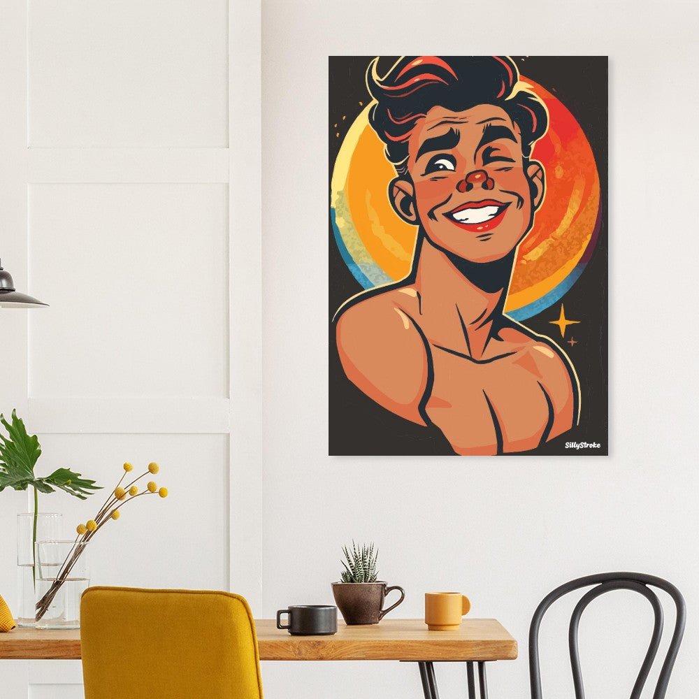 Boy confident poster - Sillystroke
