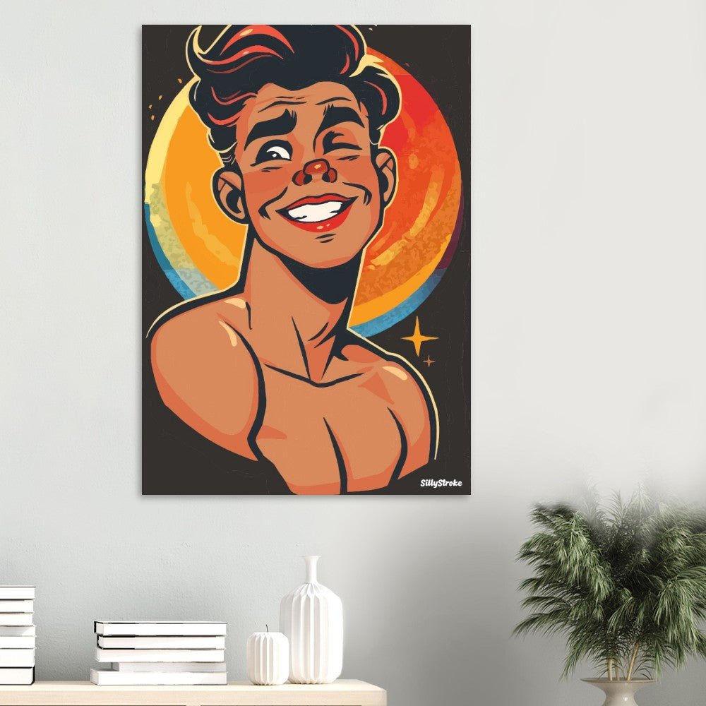 Boy confident poster - Sillystroke