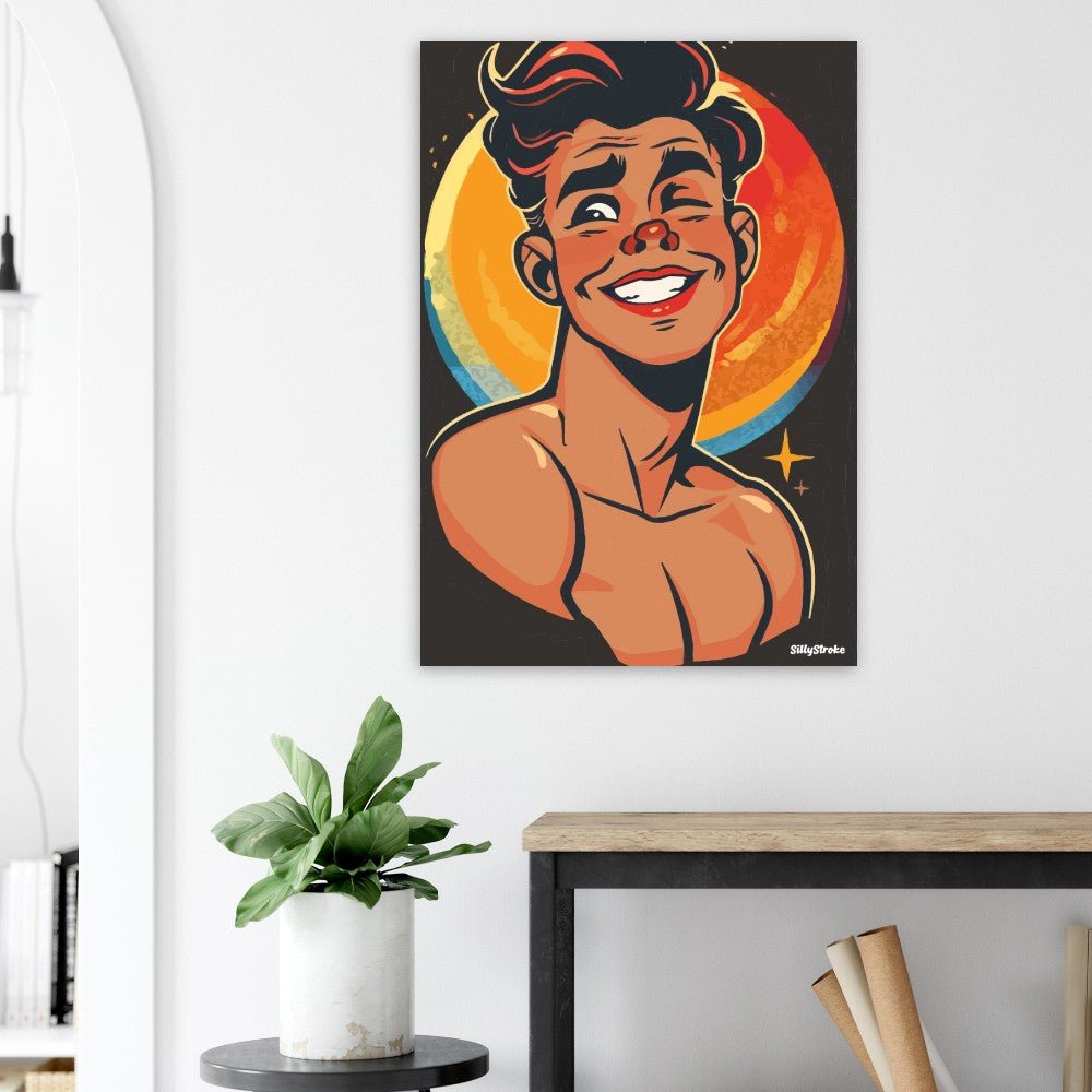 Boy confident poster - Sillystroke