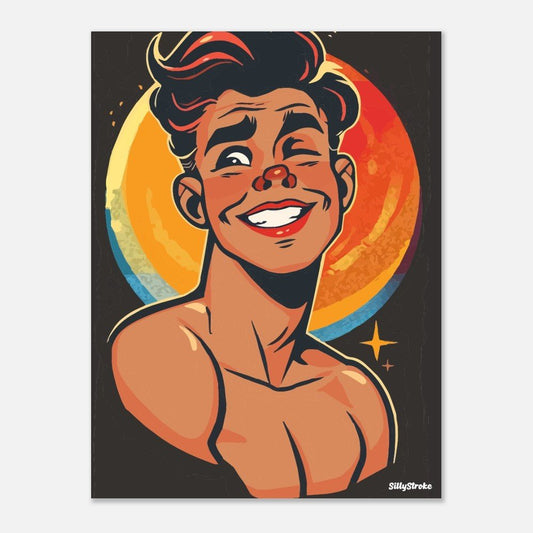 Boy confident poster - Sillystroke