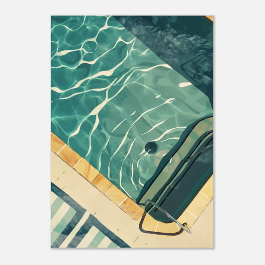 Calm pool poster - Sillystroke