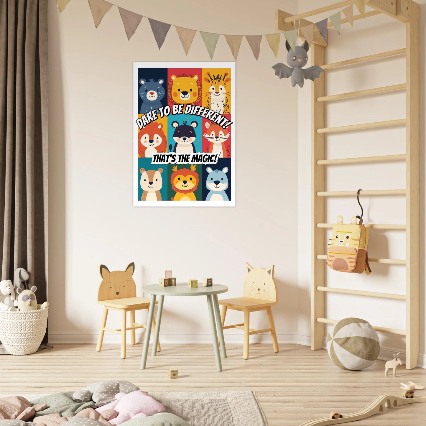 Cartoon animals quote poster - Sillystroke