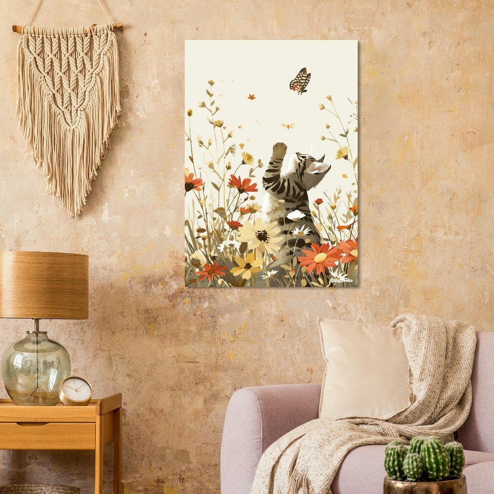 Cat chase poster - Sillystroke