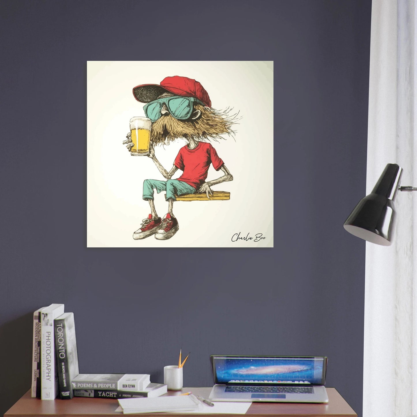 Charlie Boo - beer poster - Sillystroke