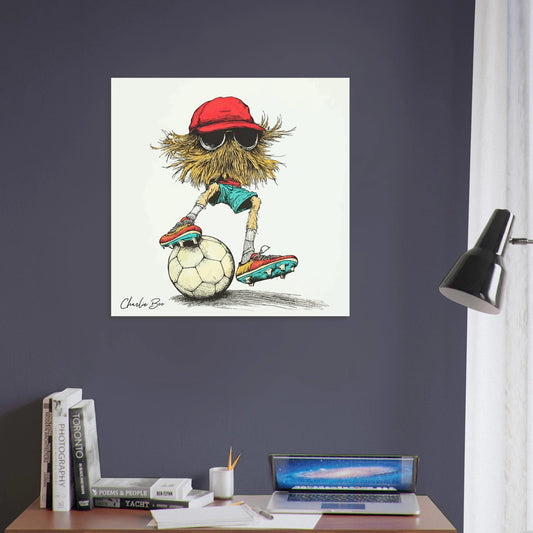 Charlie Boo - football poster - Sillystroke