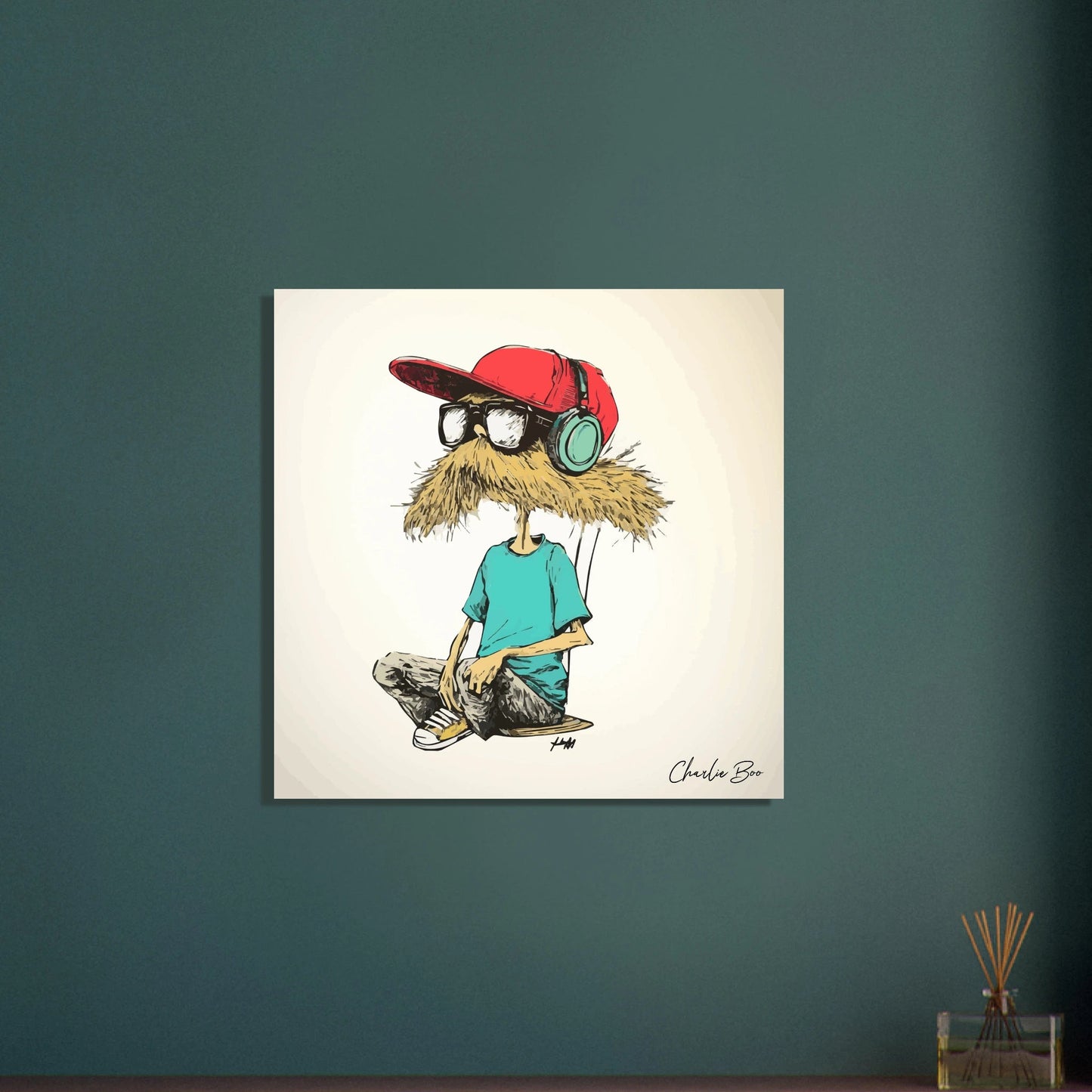 Charlie Boo - listening poster - Sillystroke