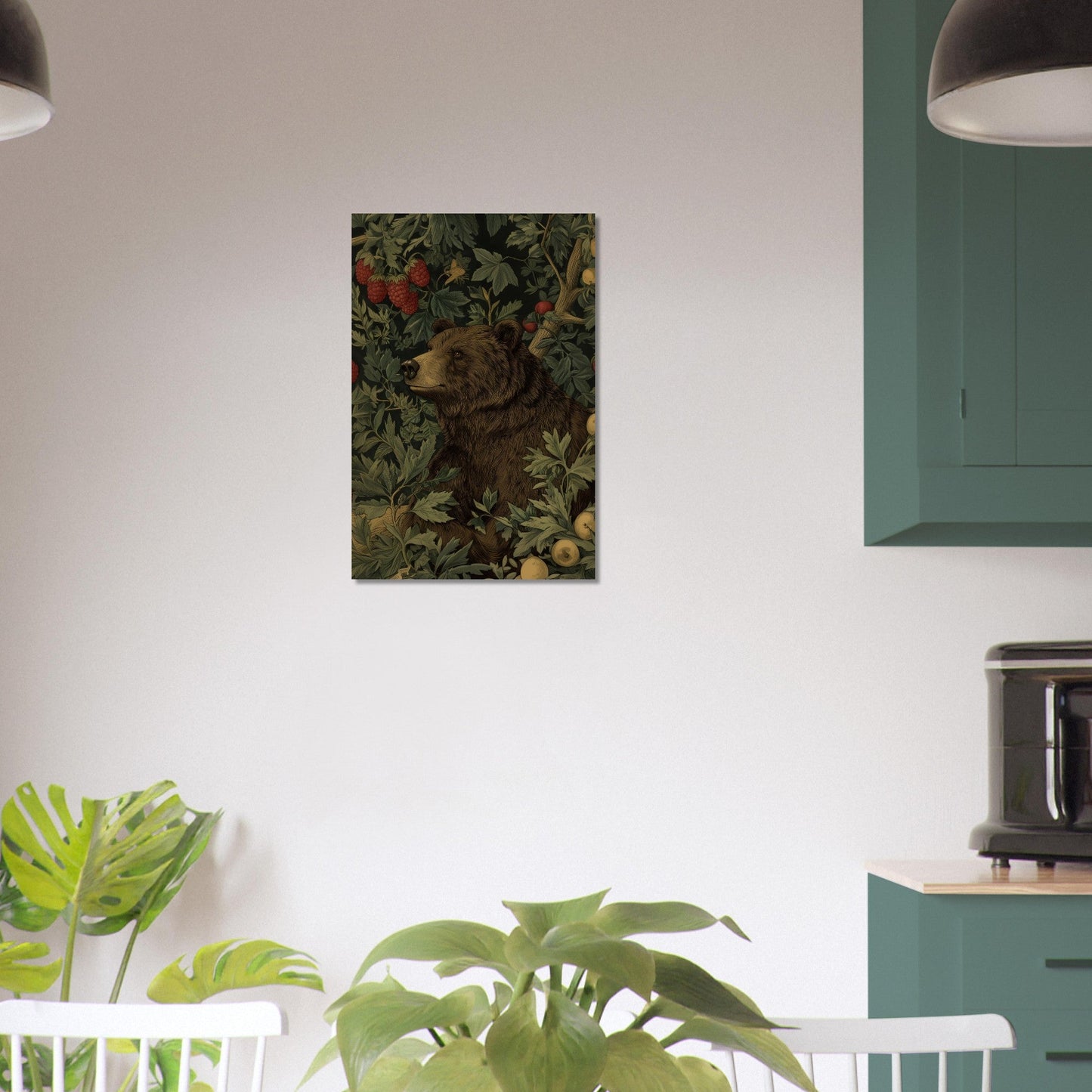 Charming Bear in Forest Poster - Sillystroke