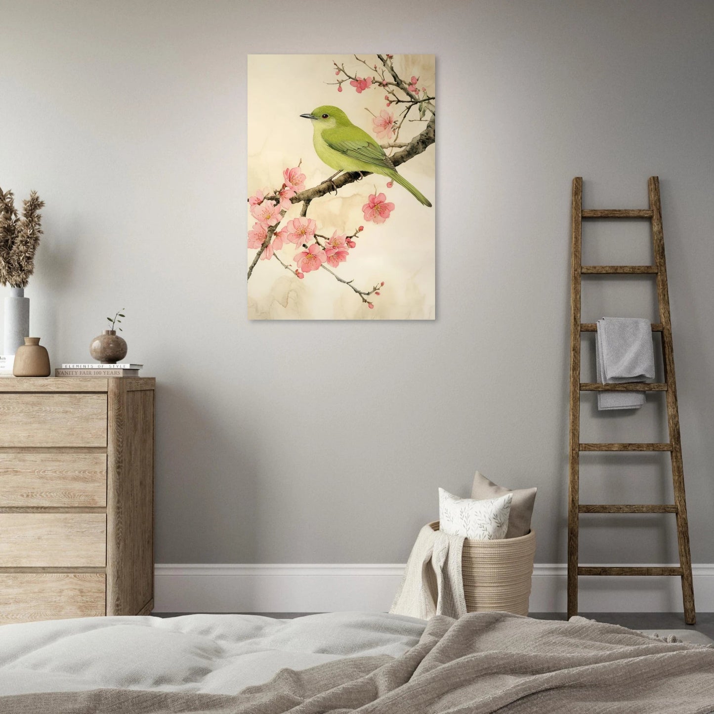Cherry blossom bird poster - Sillystroke