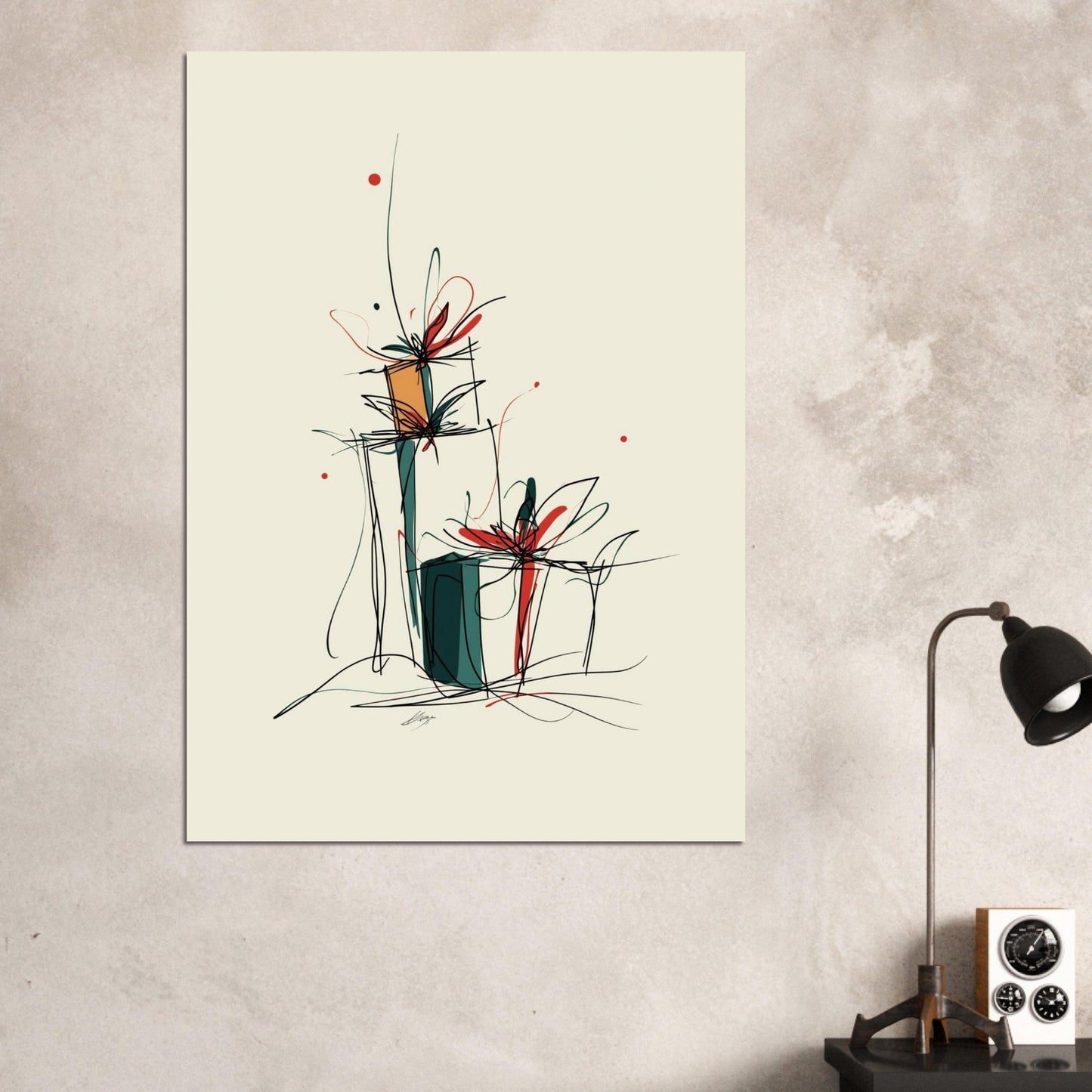 Christmas presents poster - Sillystroke