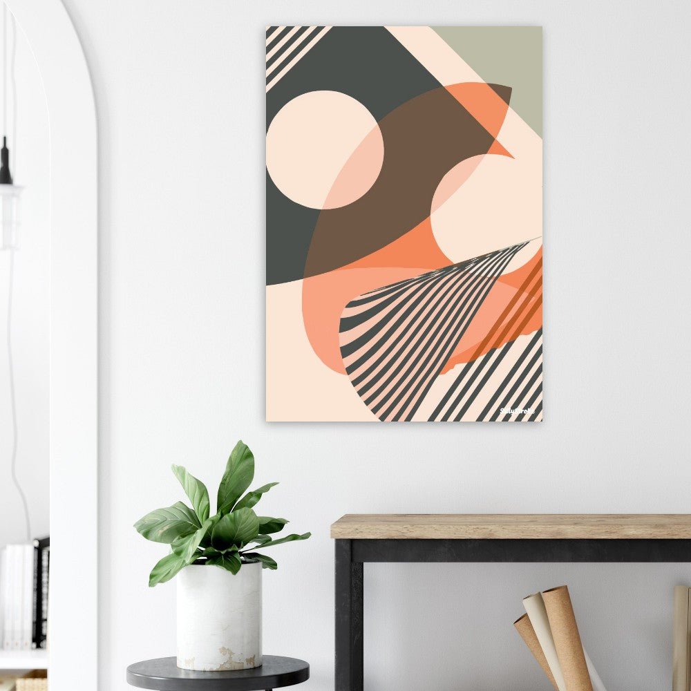 Circles and stripes poster - Sillystroke