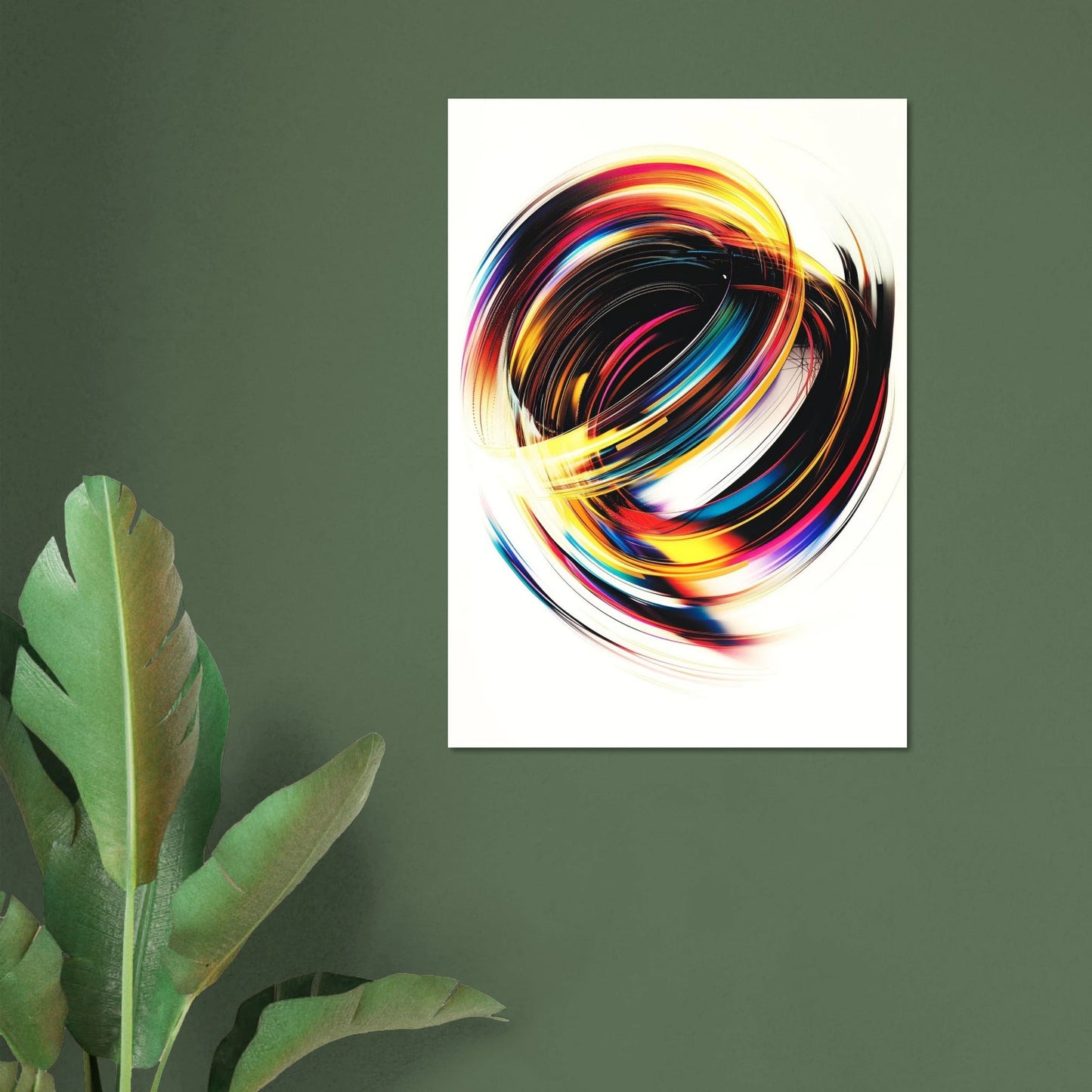 Circular light motion poster - Sillystroke