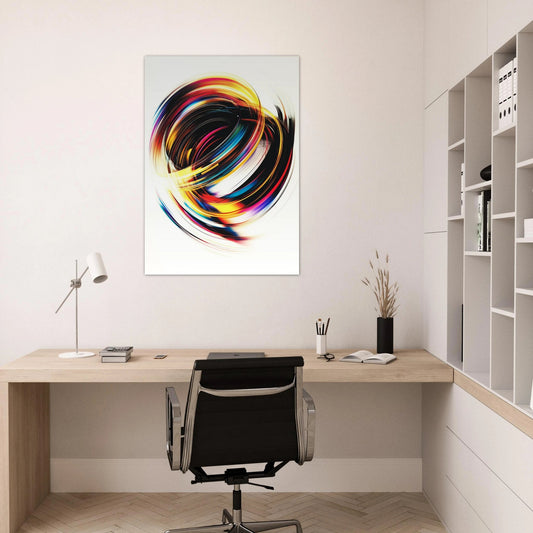 Circular light motion poster - Sillystroke