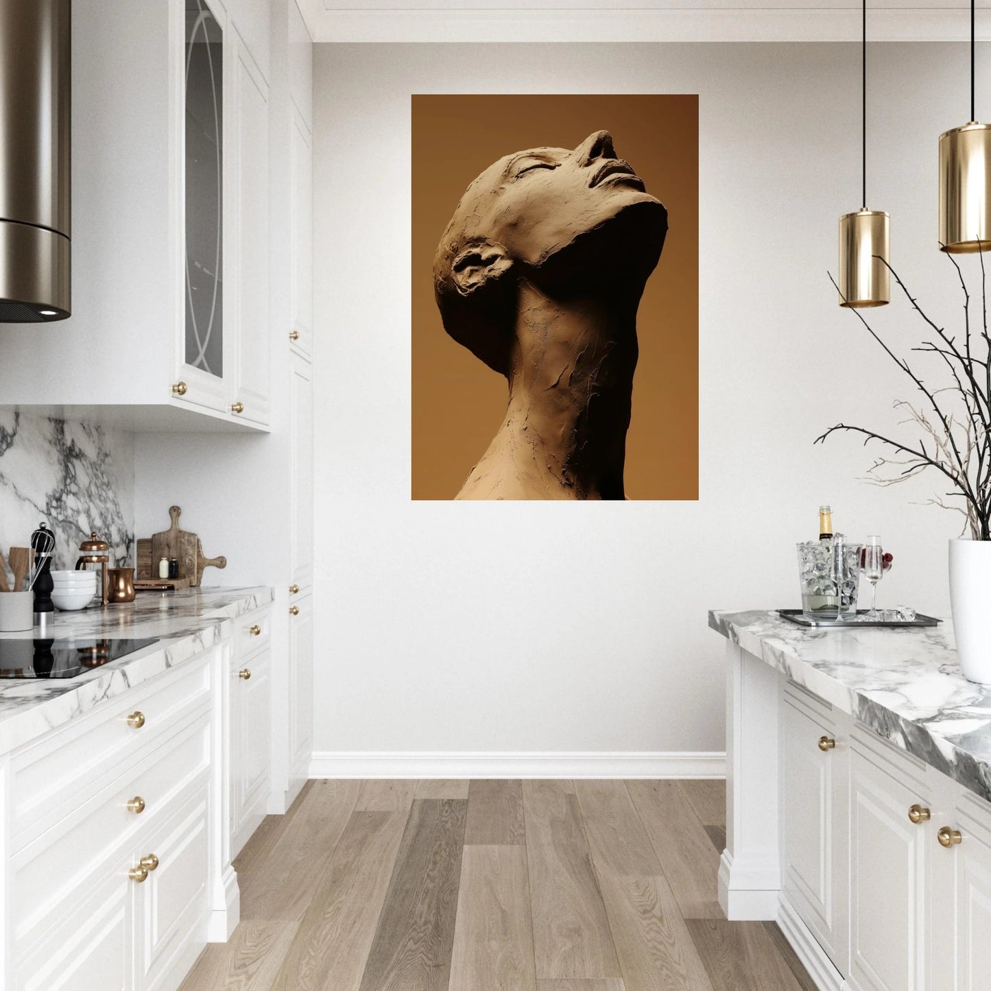 Clay silhouette poster - Sillystroke