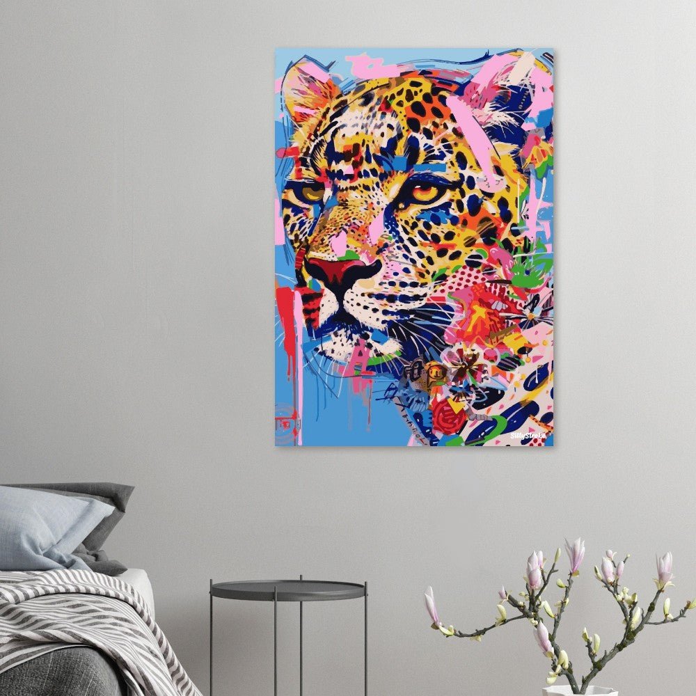 Color splash leopard poster - Sillystroke