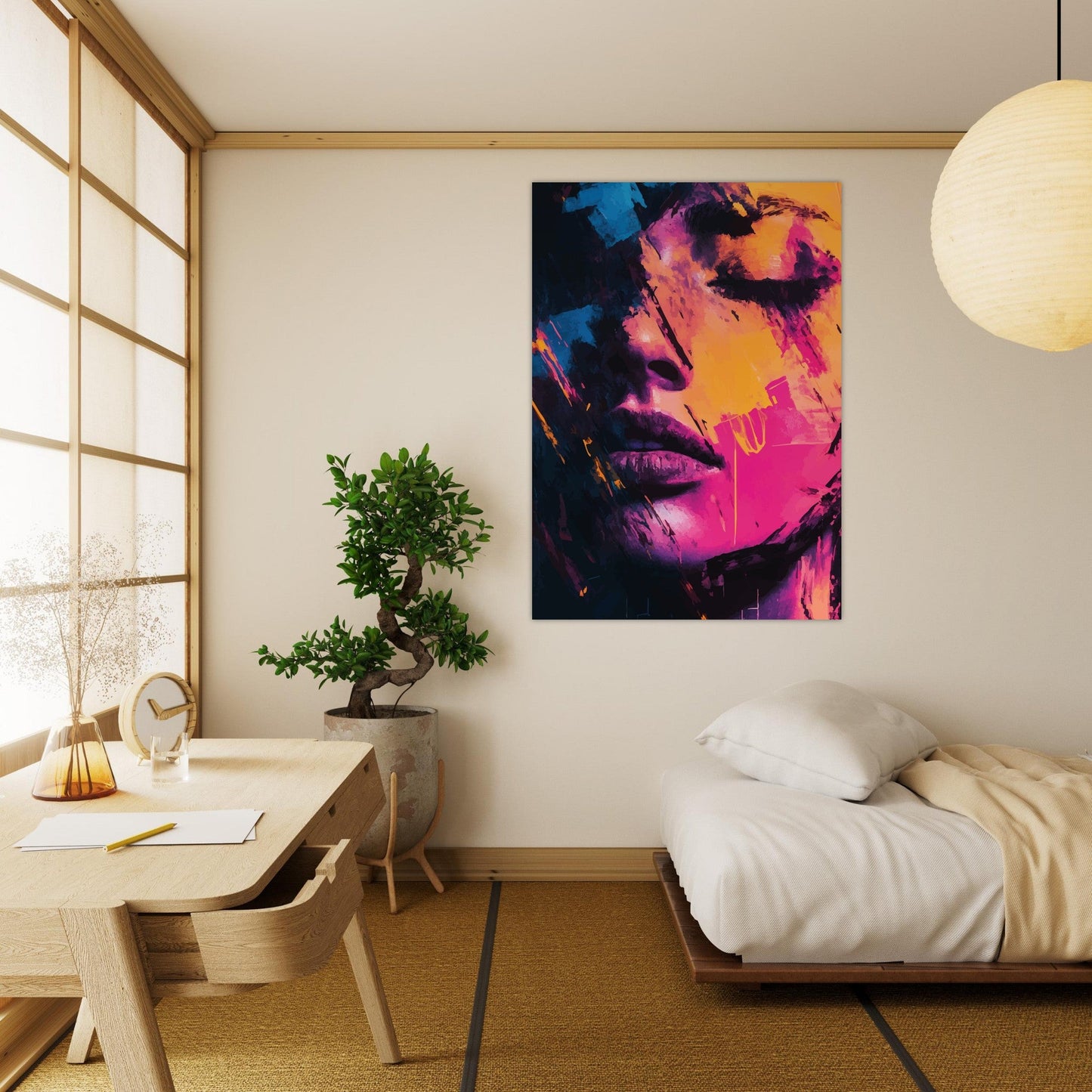 Color splash woman art poster - Sillystroke