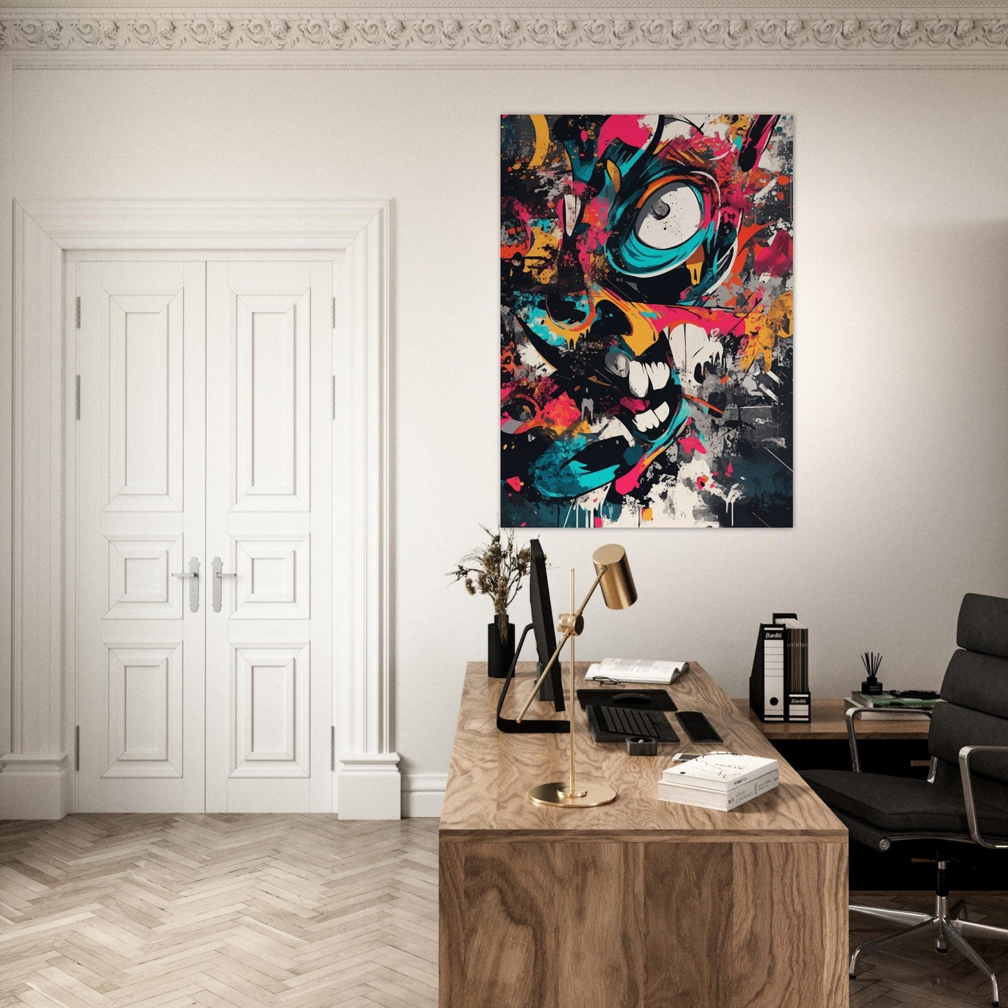 Colorful abstract graffiti poster - Sillystroke