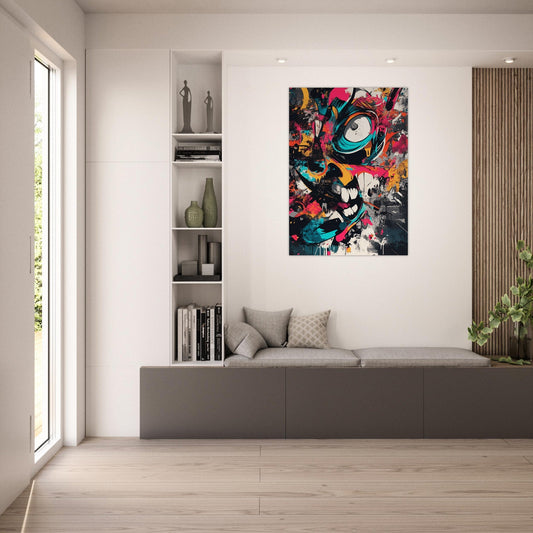 Colorful abstract graffiti poster - Sillystroke