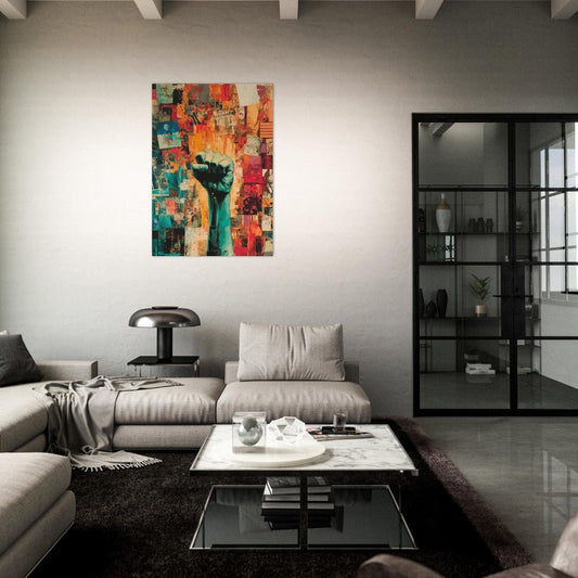 Colorful fist poster - Sillystroke