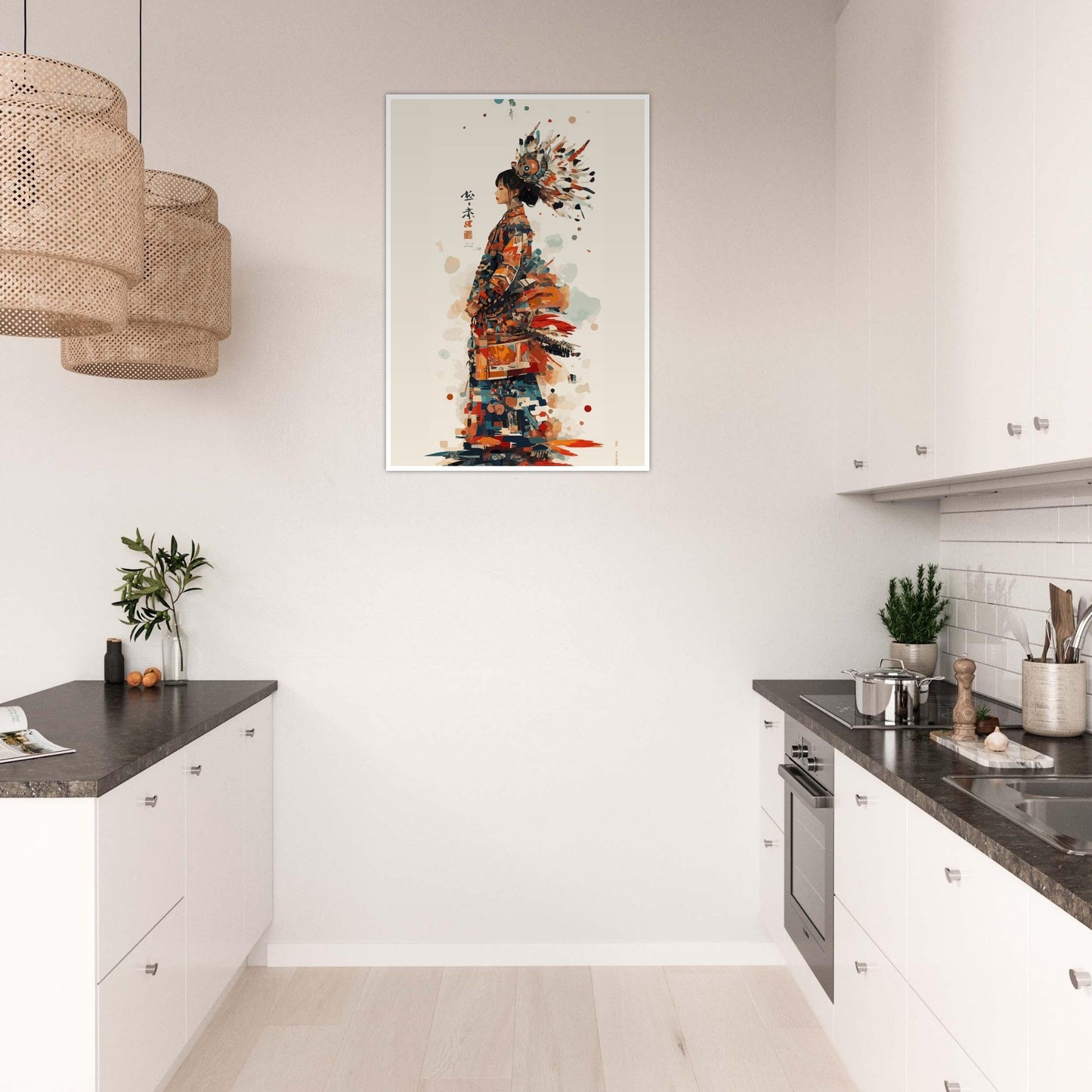 Colorful Indian woman poster - Sillystroke