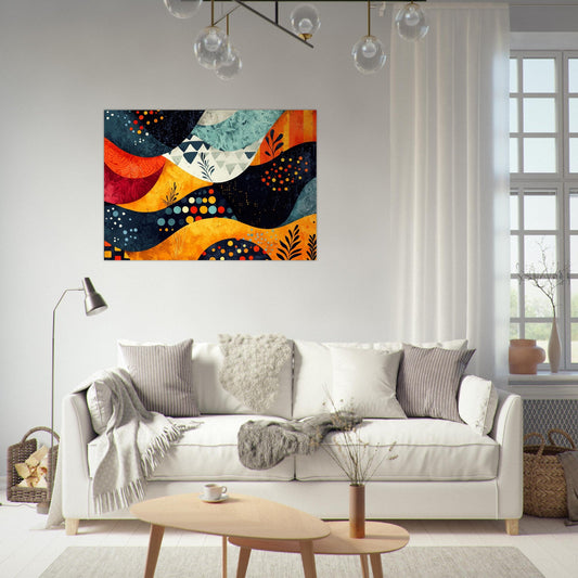 Colorful modern pattern poster - Sillystroke