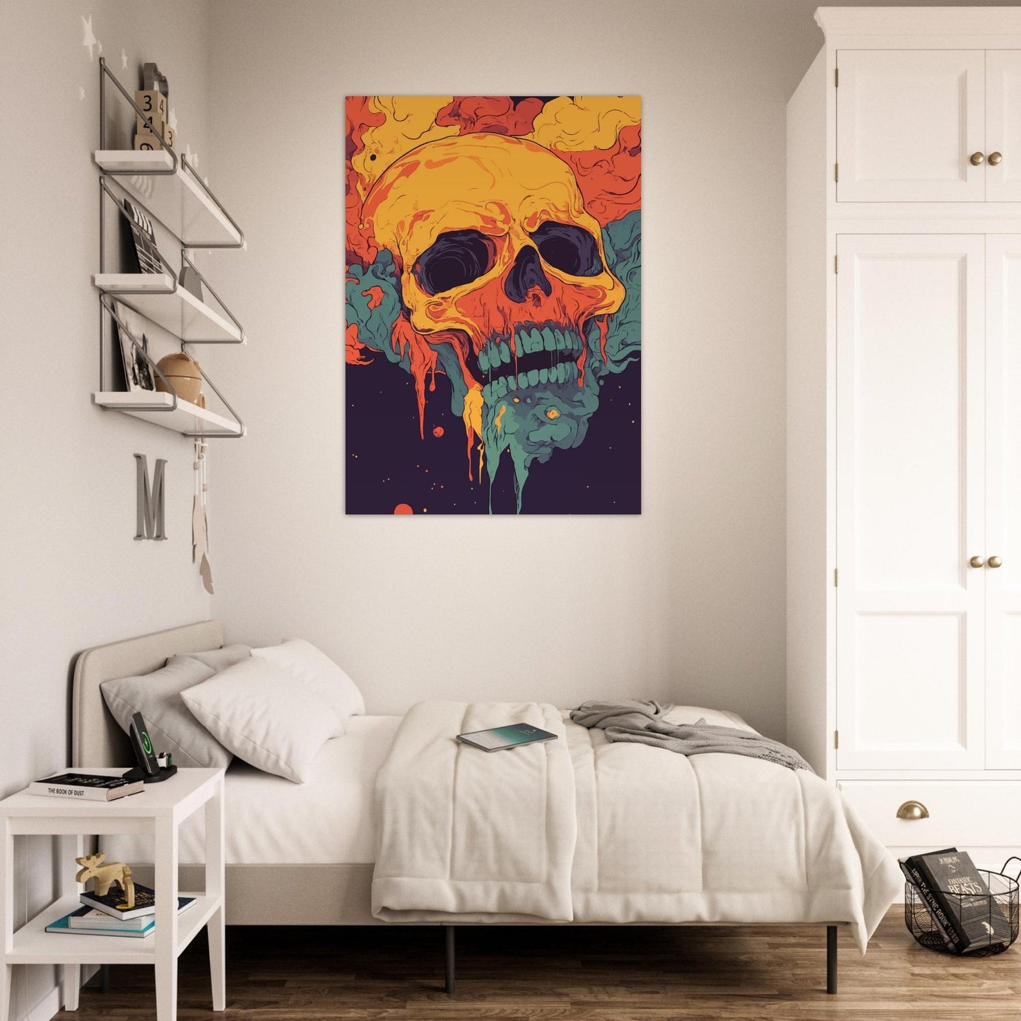 Colorful skull Poster - Sillystroke