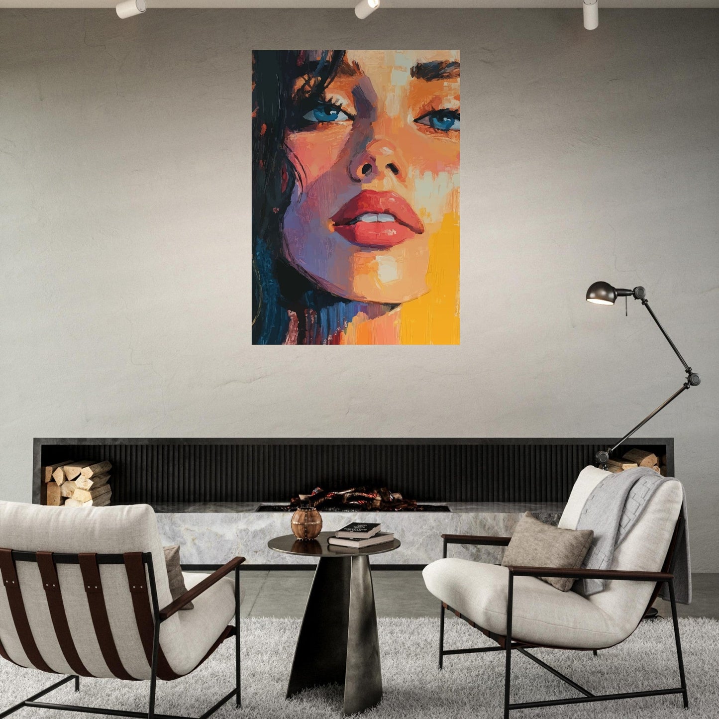Colorful woman portrait poster - Sillystroke